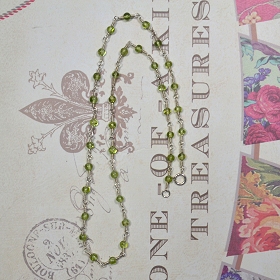 Wrapped Peridot Necklace by Meg - AllureBeads