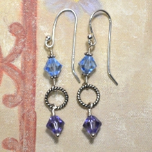 925 Sterling Silver & Swarovski Crystals Earrings by Meg - AllureBeads