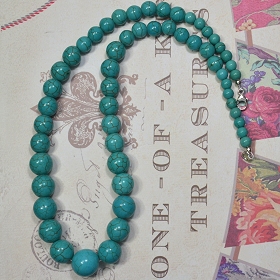 Graduated Magnesite Necklace by Meg - AllureBeads